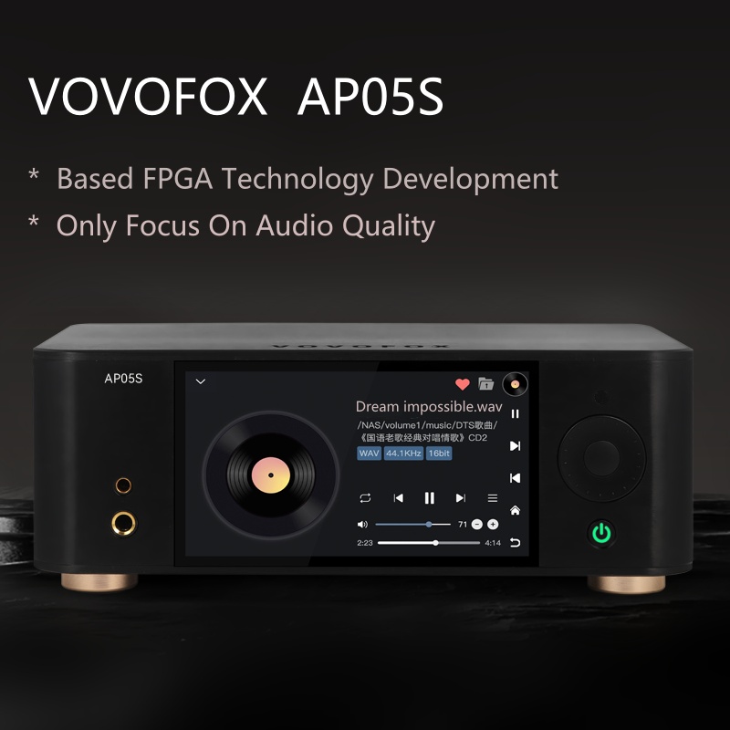 Audio Without Music - VOVOFOX-HiFi AP05S Lettore Musicale Lossless Basato