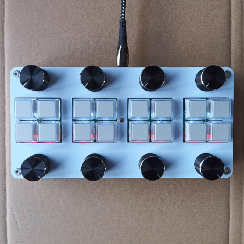 Midi Controller Pad - Con 8 interruttori e 8 manopole