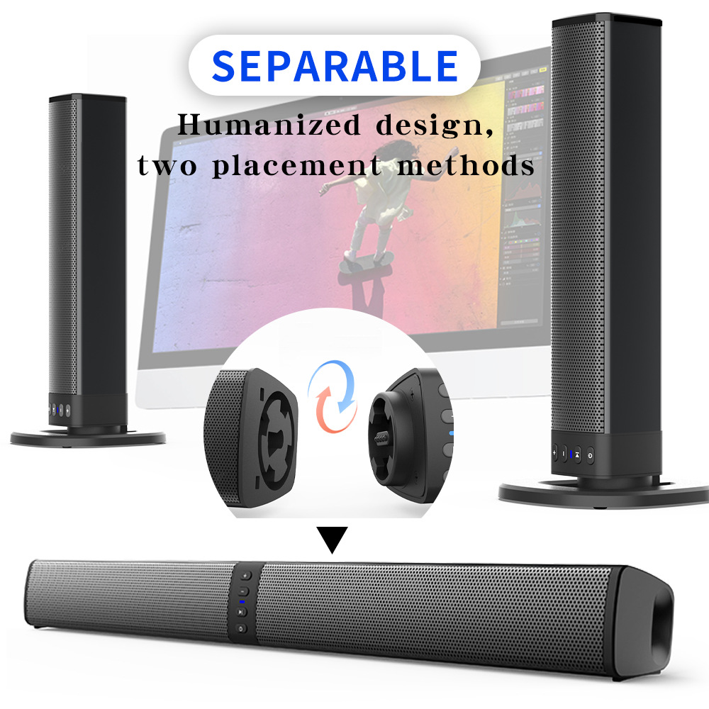 Soundbar Bluetooth Staccabile  - Audio Music Spotify recensione e prezzo