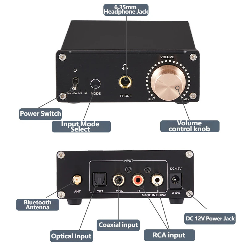 YJCO A938 DAC Amplificatore pe - Headphone Amplifier Dac recensione e prezzo